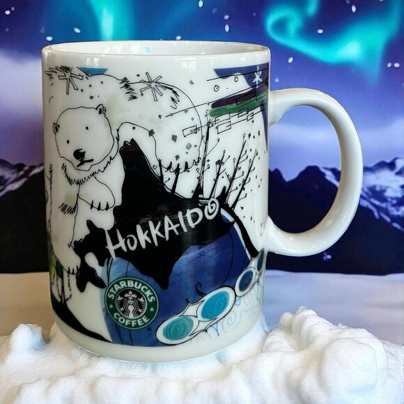 RARE Starbucks Hokkaido Polar Bear Mug Limited Edition Japan 2010 HTF - Picture 1 of 9